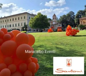 Allestimento aziendale Santoni cinquantesimo impresa organizzazione eventi aziendali Maracaibo